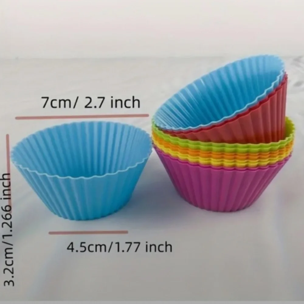 Muffin/Cake/Cupcake Silicone Mold 12 pieces